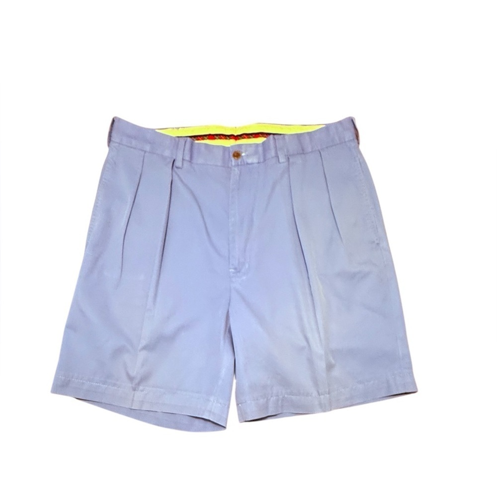 Polo Golf by Ralph Lauren Blue Pleat Front Golf Shorts Size 36 Waist MSRP$165